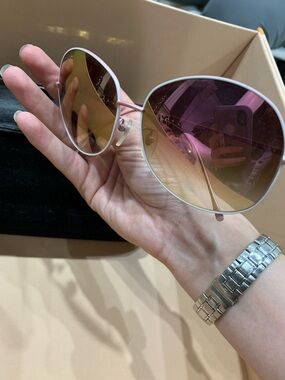Pink Gradient Round Sunglasses Coco I